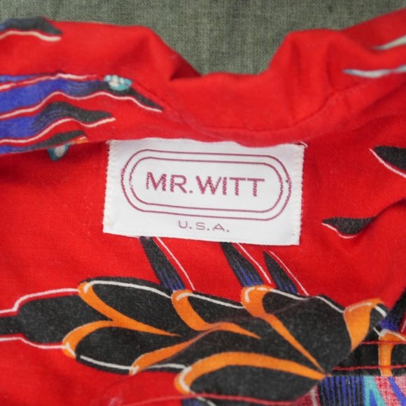 EUC Mr. Witt Floral Multicolor Casual Shirt Tropical Size L S1-8375 - Picture 3 of 10
